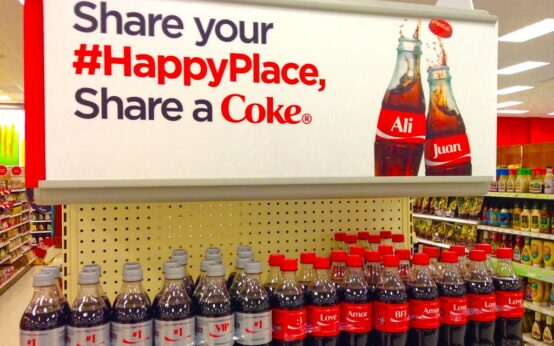 Coke's "share a Coke" content marketing campaign